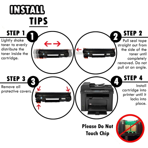 2 Inkfirst Compatible Toner Cartridges Replacement for HP CE278A 78A LaserJet M1536dnf M1536 P1566 P1606DN