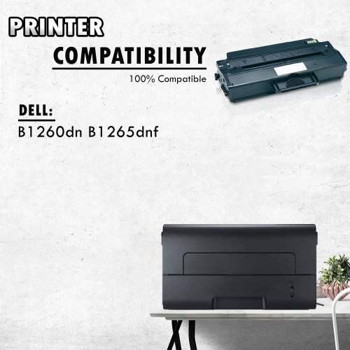 Inkfirst® Compatible Toner Cartridge B1260 331-7328 Replacement for Dell B1260 Black Dell B1265dnf B1260dn
