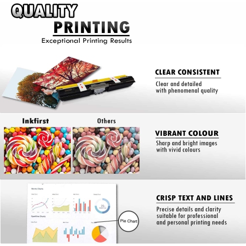 Inkfirst® High Yield Black Compatible Toner Cartridge C110BK C110 Replacement for Okidata C130 C130N MC160 MFP C110 Black