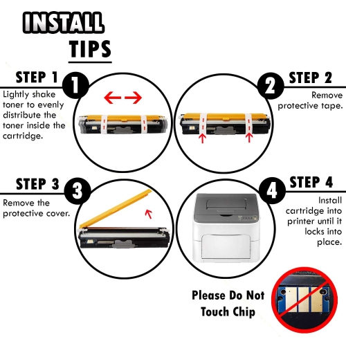 Inkfirst® High Yield Black Compatible Toner Cartridge C110BK C110 Replacement for Okidata C130 C130N MC160 MFP C110 Black