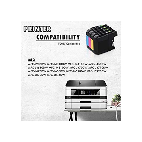 10 Inkfirst® Compatible Ink Cartridges LC103 XL LC101 Replacement for Brother LC103XL MFC-J470DW MFC-J475DW 2 Set+ 2BK