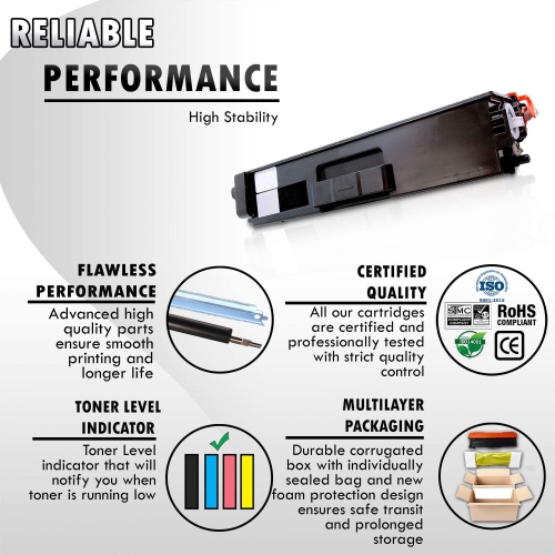 Inkfirst Black Compatible Toner Cartridge TN336BK TN-336 BK Replacement for Brother TN336 TN-336 Black HL-L8250CDN