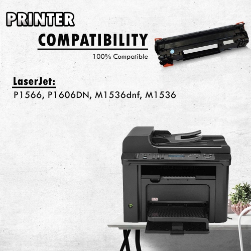 4 Inkfirst Compatible Toner Cartridges Replacement for HP CE278A 78A LaserJet P1606DN M1536dnf M1536 P1566