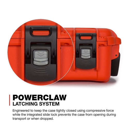 Nanuk 904 Waterproof Hard Case with Foam Insert - Orange