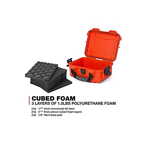 Nanuk 904 Waterproof Hard Case with Foam Insert - Orange