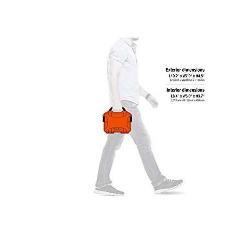 Nanuk 904 Waterproof Hard Case with Foam Insert - Orange