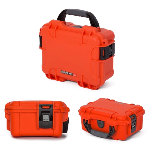 Nanuk 904 Waterproof Hard Case with Foam Insert - Orange