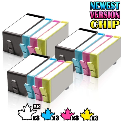 3 Set of 4 Inkfirst Compatible Ink Cartridges Replacement for HP 920XL CD975AN CD972AN CD973AN CD974AN Officejet 6500 7000