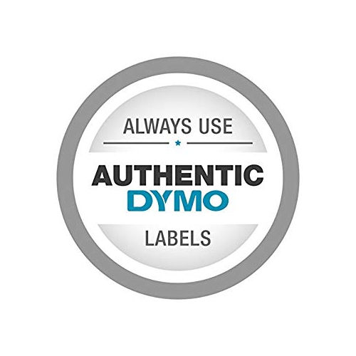 DYMO Standard D1 Self-Adhesive Polyester Tape for Label Makers 1 2-inch Black Print on White 23-foot Cartridge 2-Pack (192