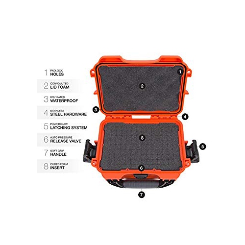 Nanuk 903 Waterproof Hard Case with Foam Insert - Orange
