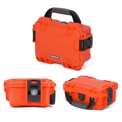 Nanuk 903 Waterproof Hard Case with Foam Insert - Orange