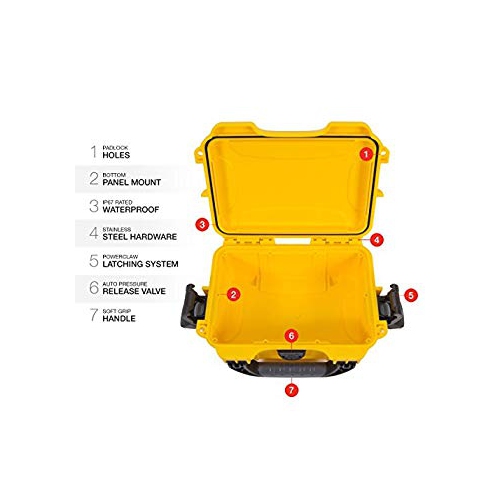 Nanuk 903 Waterproof Hard Case Empty - Yellow