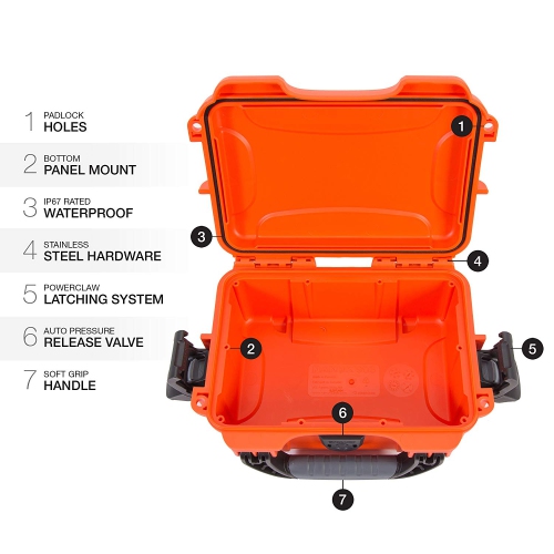 Nanuk 903 Waterproof Hard Case Empty - Orange