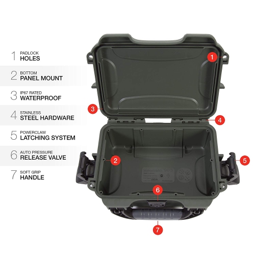 Nanuk 903 Waterproof Hard Case Empty - Olive