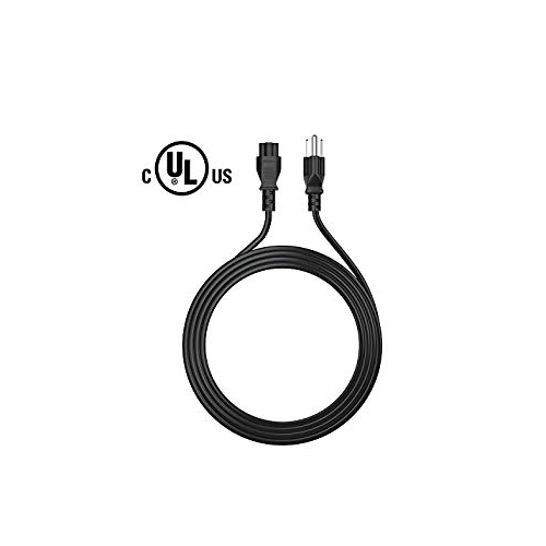 Pwr UL Listed NEMA 5-15P to IEC320C5 Long 6 Ft 3 Prong AC Laptop Power Cord Cable for Dell IBM Hp Compaq Asus Sony
