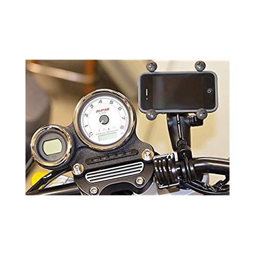 RAM Handlebar Rail Mount with Zinc Coated U-Bolt Base and Universal X-Gripâ„¢ Cell Phone Holder