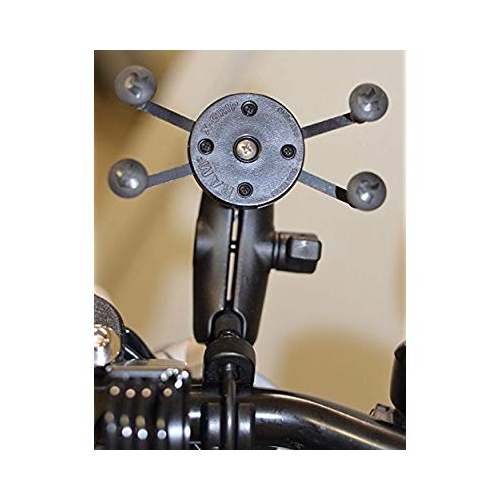 RAM Handlebar Rail Mount with Zinc Coated U-Bolt Base and Universal X-Gripâ„¢ Cell Phone Holder
