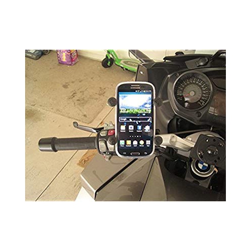 RAM Handlebar Rail Mount with Zinc Coated U-Bolt Base and Universal X-Gripâ„¢ Cell Phone Holder