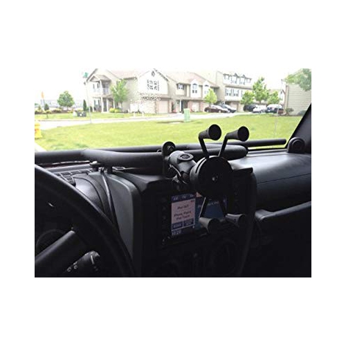 RAM Handlebar Rail Mount with Zinc Coated U-Bolt Base and Universal X-Gripâ„¢ Cell Phone Holder