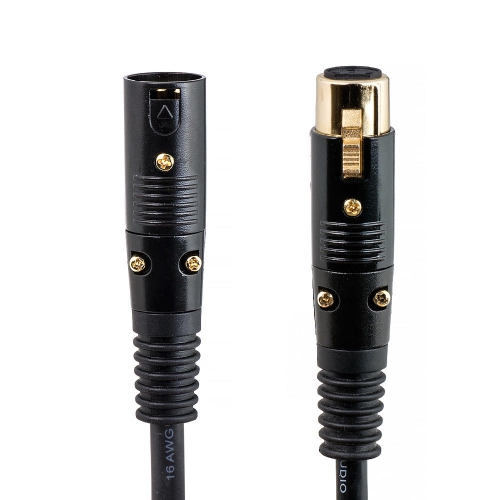 3ft Profeesional Audio Cables Premier Series XLR M/F 16AWG Cable [Microphone & Interconnect]