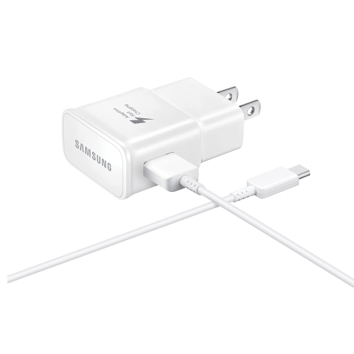 Samsung Genuine Fast Charge USB-C 15W Wall Charger - White - Retail Packaging
