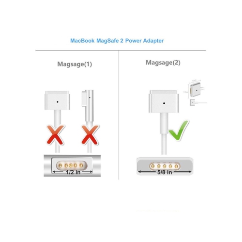 HYFAI New Compatible Macbook Charger   60W T-Tip Magsafe 2 Power  Adapter for Apple MacBook Pro 13