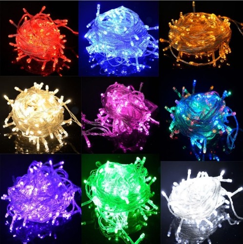 LIXSUNTEK Multi Color LED Fairy String Lights Lamp 33ft 100 LEDs Control up to 8 modes