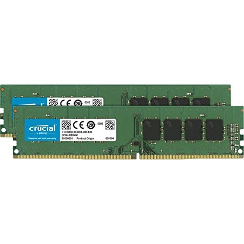 Crucial Memory CT2K4G4DFS824A 8GB Kit DDR4 2400 CL17 SR x8 Unbuffered DIMM 288pin Retail