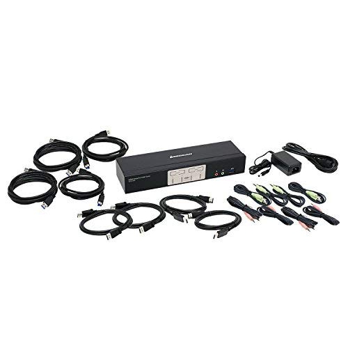 IOGEAR 4-PORT DISPLAYPORT 1.2 KVMP WITH BUILT IN USB 3.1 GEN 1 HUB AND AUDIO GCS1934