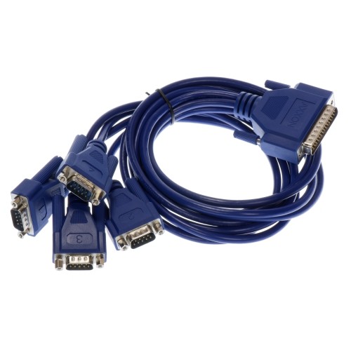 Axxon LF598KB 4 Port RS232 PCI Serial Adapter Card w/ Quadplex Cable 36" HD44M-DB9M-4