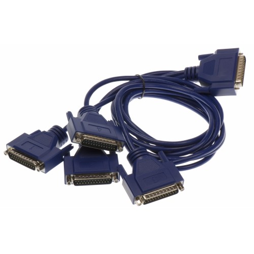 Axxon LF727KB 4 Port RS232 Universal PCI Serial Card Adapter w/ Quadplex Cable 36" HD44M-DB25M-4