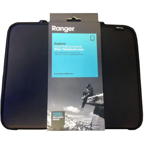 Ranger Explorer Hard Shell Protective iPad/Notebook Case - Black