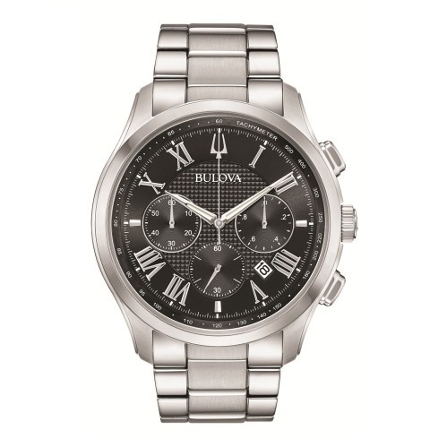 Bulova 96B288 Wilton Silver 46.5mm Stainless Steel Men's Watch