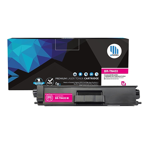 Gotoners™ Brother New Compatible TN-433 High Yield Magenta Toner Cartridge For Brother HL-L8260CDW,MFC-L8900CDW/L8610CDW