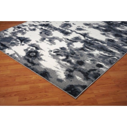 Ladole Rugs Durable Turkish Oakridge Area Rug in Grey-Cream, 8x11