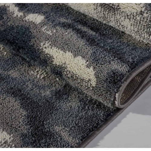 Ladole Rugs Durable Turkish Oakridge Area Rug in Grey-Cream, 8x11