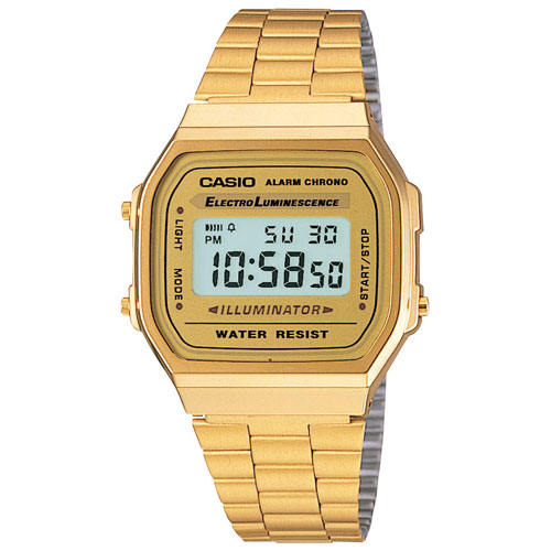 Casio Vintage 38mm Men's Digital Casual Watch - Gold