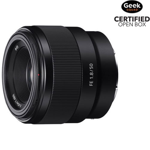 Open Box - Sony E-Mount Full-Frame FE 50mm f/1.8 Portrait Prime Lens