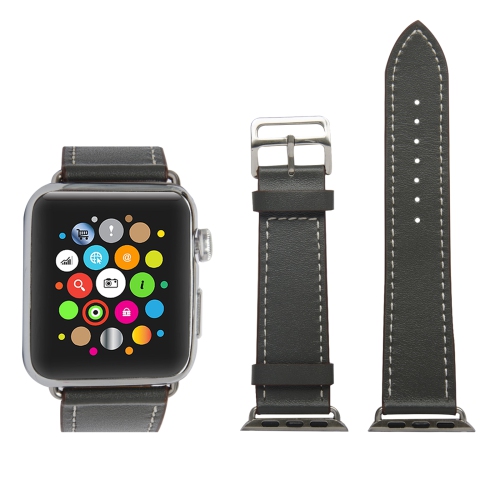 NAVOR  Leather Replacement (42Mm) (44Mm) (45Mm) Series 1-2-3-4-5-6-7-8 Apple Watch Band With Metal Clasp In Multicolor