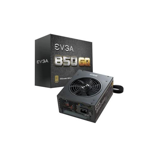 EVGA 850 GQ, 80+ GOLD 850W, SEMI MODULAR, EVGA ECO MODE, 5 YEAR WARRANTY, POWER SUPPLY 210-GQ-0850-V1
