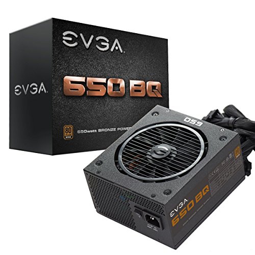 EVGA 650 BQ, 80+ BRONZE 650W, SEMI MODULAR, 5 YEAR WARRANTY, INCLUDES FREE POWER ON SELF TESTER, POWER SUPPLY 110-BQ-065