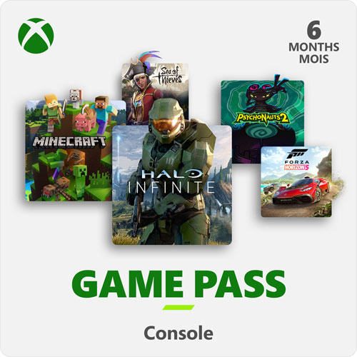 Abonnement de 6 mois à Xbox Game Pass pour console - Téléchargement numérique
