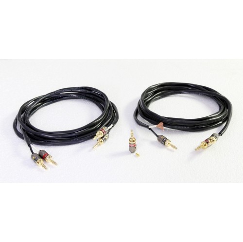 ThruSound HiFi-Series 12AWG 2-Conductor Speaker Wire with Premium 24k Gold-Plated Banana Plugs