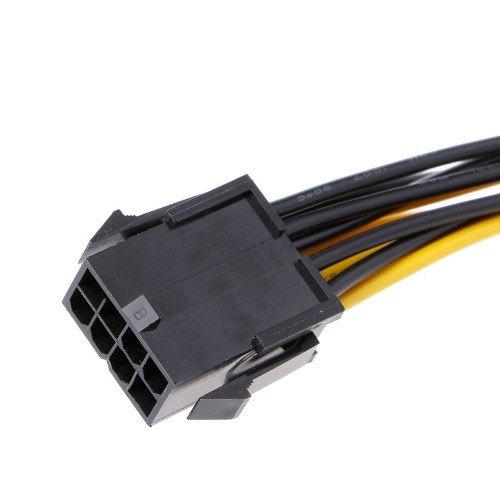 axGear PCI-E 8-Pin To 2x 8 Pin / 6 Pin Dual Power Splitter Cable Extension Wire