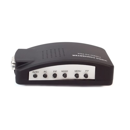 axGear BNC to VGA Converter S-Video to VGA Monitor Signal Adapter Box