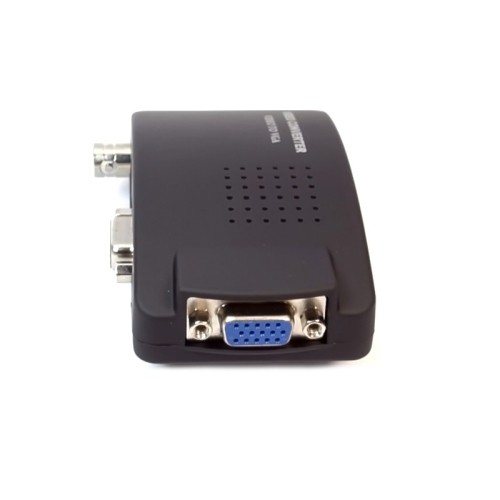 axGear BNC to VGA Converter S-Video to VGA Monitor Signal Adapter Box