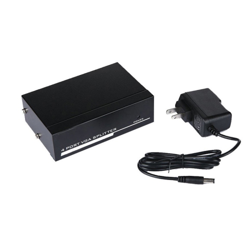 axGear VGA Splitter 4 Port VGA Video 1 to 4 Monitor Mirror Screen Box