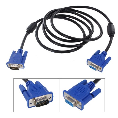 axGear High Quality 6 ft feet VGA Extension Cable LCD TV Male to Female 15-pin Cord