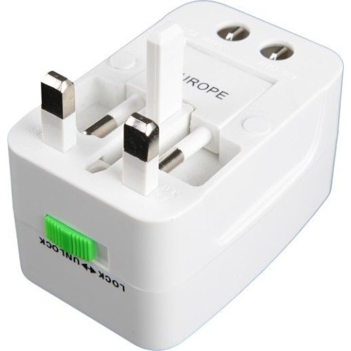 axGear All in One Universal AC Plug Converter Wall Charger Power Adapter interchange AU UK EU Plug