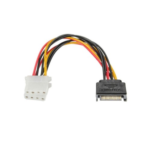 axGear US Seller SATA Power 15 pin to Dual 4-pin Molex Conncetor Y Splitter Cable Cord